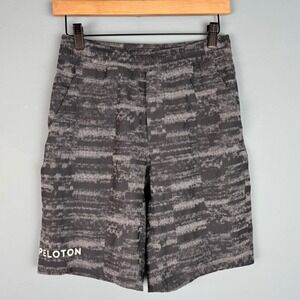 Lululemon Peloton All‎ Terrain 8" Lined Running Shorts Men's Small Black Gray